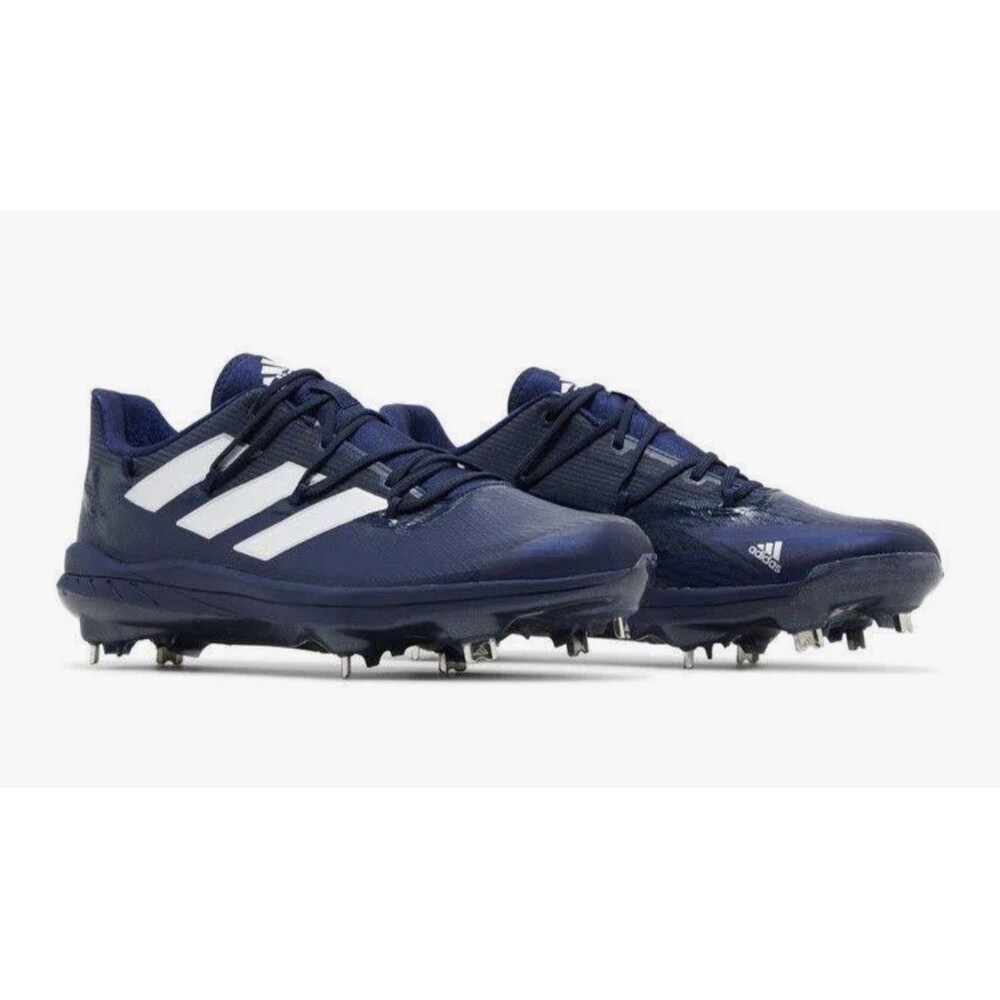 Adidas Adizero Afterburner baseball cleat navy blue/white H00978 Size 9.5 Men’s